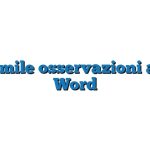 Fac Simile osservazioni al PVC Word