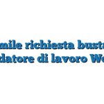 Fac Simile richiesta busta paga al datore di lavoro Word