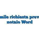 Fac Simile richiesta preventivo notaio Word