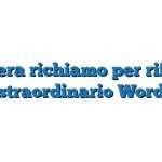 Lettera richiamo per rifiuto straordinario Word