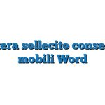 Lettera sollecito consegna mobili Word