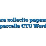 Lettera sollecito pagamento parcella CTU Word