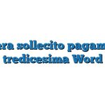 Lettera sollecito pagamento tredicesima Word