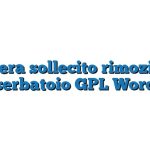 Lettera sollecito rimozione serbatoio GPL Word