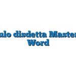 Modulo disdetta Mastercard Word