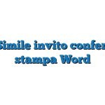 Fac Simile invito conferenza stampa Word