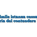 Fac Simile istanza cessazione materia del contendere Word