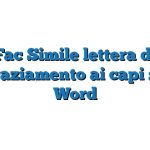 Fac Simile lettera di ringraziamento ai capi scout Word