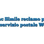 Fac Simile reclamo per disservizio postale Word