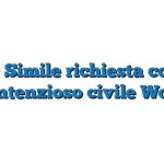 Fac Simile richiesta copie contenzioso civile Word