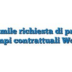 Fac Simile richiesta di proroga tempi contrattuali Word