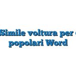 Fac Simile voltura per case popolari Word