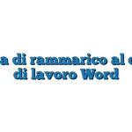 Lettera di rammarico al datore di lavoro Word