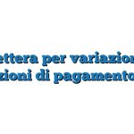 Lettera per variazione condizioni di pagamento Word