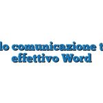 Modello comunicazione titolare effettivo Word