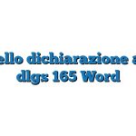 Modello dichiarazione art 53 dlgs 165 Word