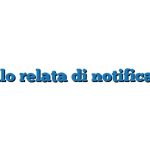 Modello relata di notifica Word