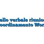 Modello verbale riunione di coordinamento Word