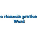 Modulo rinuncia pratica mutuo Word