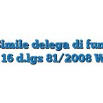 Fac Simile delega di funzioni art. 16 d.lgs 81/2008 Word