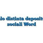 Modulo distinta deposito libri sociali Word