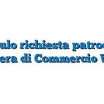 Modulo richiesta patrocinio Camera di Commercio Word