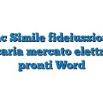 Fac Simile fideiussione bancaria mercato elettrico a pronti Word