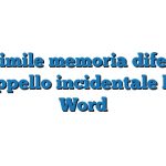 Fac Simile memoria difensiva con appello incidentale lavoro Word