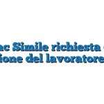 Fac Simile richiesta di audizione del lavoratore Word