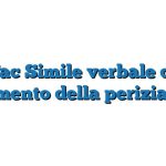 Fac Simile verbale di giuramento della perizia Word