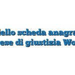 Modello scheda anagrafica spese di giustizia Word