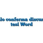 Modulo conferma discussione tesi Word