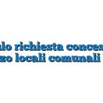 Modulo richiesta concessione utilizzo locali comunali Word