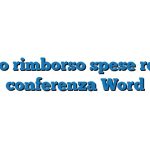 Modulo rimborso spese relatore conferenza Word