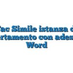 Fac Simile istanza di accertamento con adesione Word