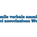 Fac Simile verbale ammissione soci associazione Word