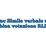 Fac Simile verbale di assemblea votazione RLS Word