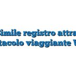 Fac Simile registro attrazioni spettacolo viaggiante Word