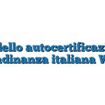 Modello autocertificazione cittadinanza italiana Word
