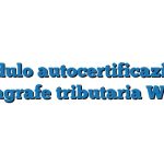 Modulo autocertificazione anagrafe tributaria Word